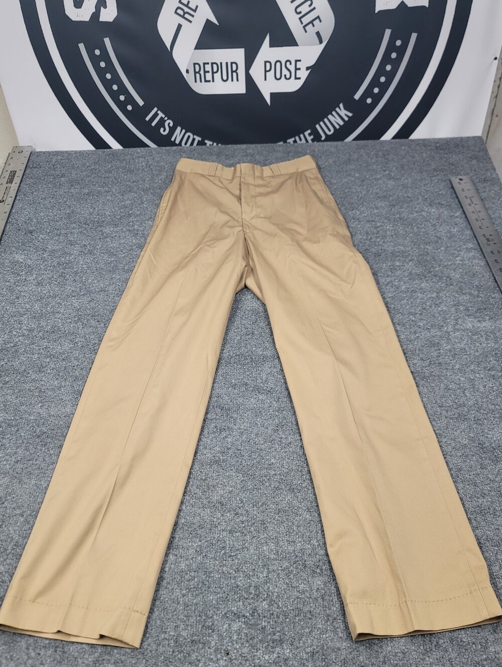Vintage 1980s Officers Chino Pants Military Uniform Dress Slacks Size 28×31